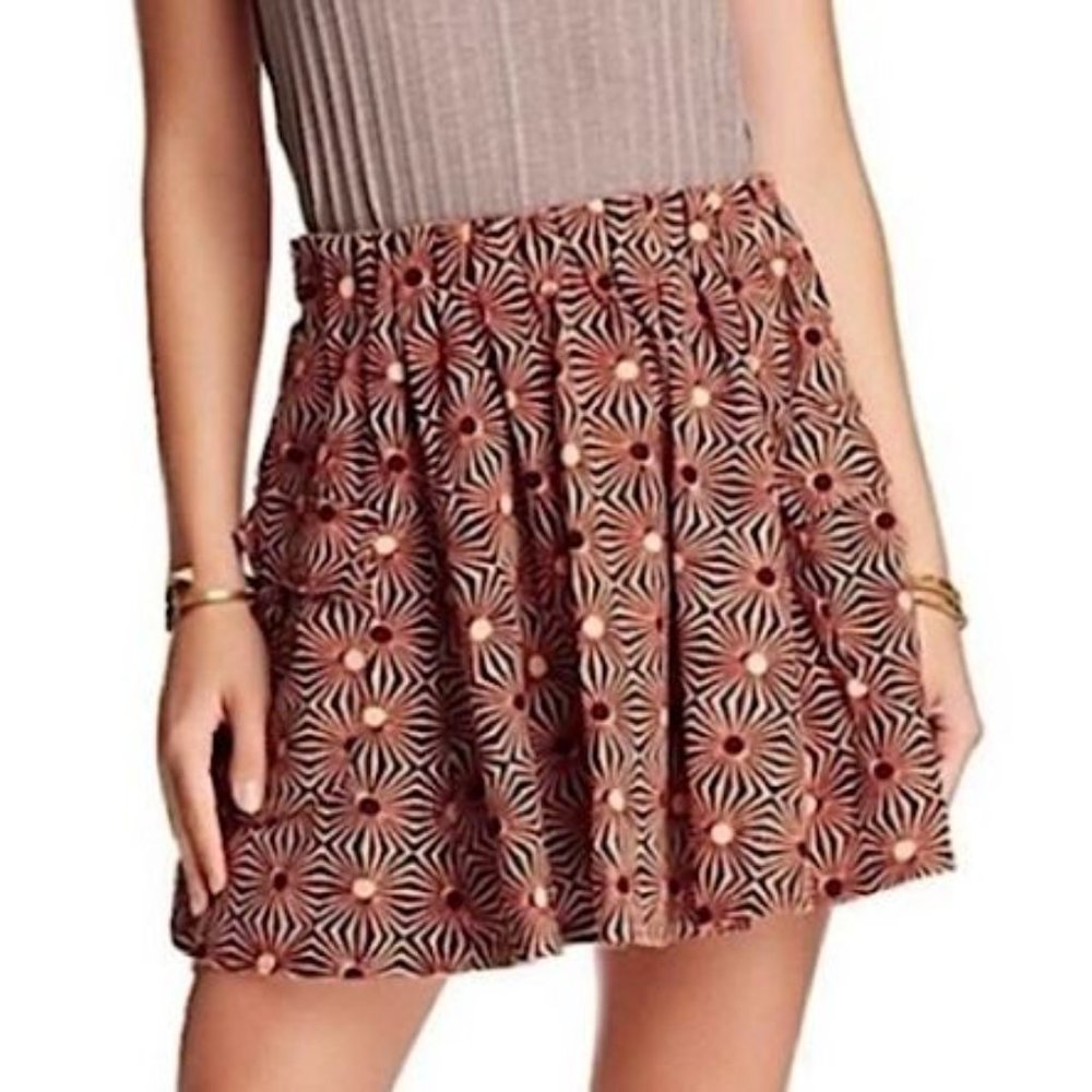 * Free People So Much Sun Retro Pleated Skirt Cargo Pockets Size S/P     - A1443